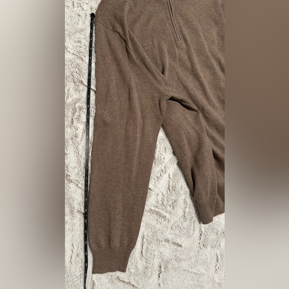 Jos. A. Bank Traveler 100% Pima Cotton Mock Neck Zip-Up Sweater - Picture 7 of 9